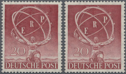 Berlin: 1950: Zwei Postfrische Marken 'ERP' 20 Pf. Sowie 'Berliner Philharmonie' - Ungebraucht