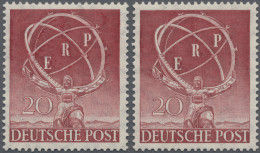 Berlin: 1950: Zwei Postfrische Marken 'ERP' 20 Pf. Sowie 'Berliner Philharmonie' - Neufs