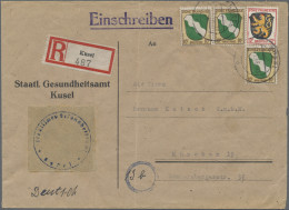 Französische Zone - Allgemeine Ausgabe: 1946, Wappen 10 Pfg., Drei Werte Zus. Mi - Other & Unclassified