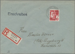 Französische Zone - Baden: 1949, 80 Pfg. Dunkelrosa, Zwei Portogerechte Einzelfr - Other & Unclassified