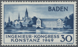 Französische Zone - Baden: 1949, 30 Pf Konstanz II, Einwandfreie Postfrische Erh - Otros & Sin Clasificación