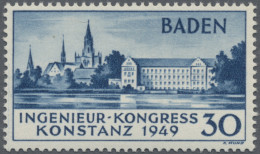 Französische Zone - Baden: 1949, 30 Pf Konstanz II, Einwandfreie Postfrische Erh - Otros & Sin Clasificación