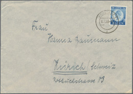 Französische Zone - Baden: 1949, Goethe 30 Pfg. Blau Als Portogerechte Einzelfra - Other & Unclassified
