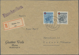 Französische Zone - Rheinland Pfalz: 1949, Rotes Kreuz, 30 Pfg. Und 40 Pfg. Als - Autres & Non Classés