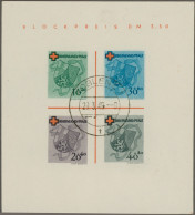 Französische Zone - Rheinland Pfalz: 1949, Rotkreuz-Block In Type II, Klar Und Z - Altri & Non Classificati