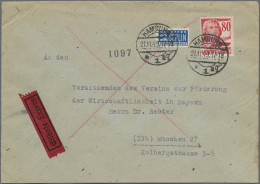 Französische Zone - Württemberg: 1949, 80 Pfg. Dunkelrosa Als Portogerechte Einz - Autres & Non Classés