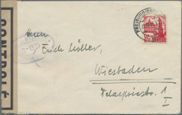 Französische Zone - Besonderheiten: 1947, ZENSURSTELLE FREIBURG, Baden 24 Pf Rot - Sonstige & Ohne Zuordnung