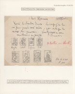 Saarland (1947/56): 1948, Original-Auftrag Für Fremde Graveure Mit Zeichnungen U - Ungebraucht