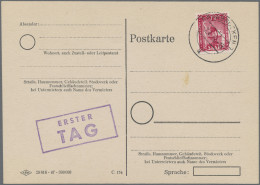 Saarland (1947/56): 1949, 15 Fr. "1 Jahr Universität Saarbrücken" Auf Blankopost - Altri & Non Classificati