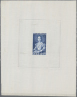 Saarland (1947/56): 1954, 10 Fr. Gemälde Auf Seidenpapier Als "épreuve D'artiste - Ongebruikt