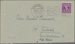 Bizone: 1945, 12 Pf AM-Post Amerikanischer Druck, Dunkellilapurpur, Papier X Mit - Altri & Non Classificati