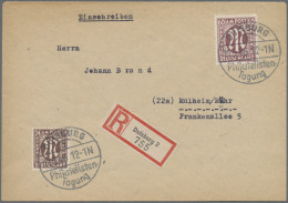 Bizone: 1946, 60 Pf.AM-Post Deutscher Druck, Karminbraun, Gez. L11, Papier Z Mit - Other & Unclassified