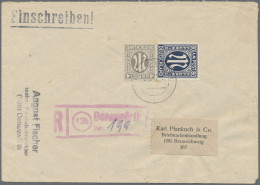 Bizone: 1946, 80 Pf AM-Post Deutscher Druck, Schwarzblau, Gez. L11½:11, Papier Z - Autres & Non Classés