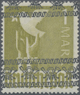 Bizone: 1948, 1 M Taube Mit Bandaufdruck, Die Nicht Ausgegebene Marke In Tadello - Autres & Non Classés