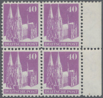 Bizone: 1948, 40 Pf Bauten Grauviolett, Type I A, Wasserzeichen W In Linienzähnu - Other & Unclassified