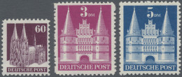 Bizone: 1948-49 Drei Postfrische Marken Wie Angegeben, Mit 60 Pf. (Type IIIa, Ge - Otros & Sin Clasificación