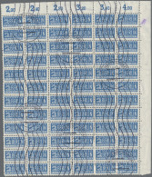 Bizone - Zwangszuschlagsmarken: 1954 Notopfer 2 Pf. In Zeichnung Zd, Wz. 3X, Gez - Otros & Sin Clasificación