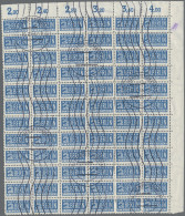 Bizone - Zwangszuschlagsmarken: 1954 Notopfer 2 Pf. In Zeichnung Zd, Wz. 3X, Gez - Other & Unclassified