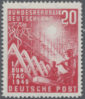 Bundesrepublik Deutschland: 1949, Bundestag 20(Pf) Mit Dem Seltenen Plattenfehle - Nuevos