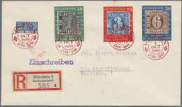 Bundesrepublik Deutschland: 1949, 100 Jahre Deutsche Briefmarken, Dekorativer Ei - Brieven En Documenten