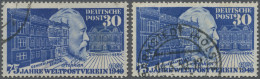 Bundesrepublik Deutschland: 1949, 75 Jahre UPU, 30 Pfg. Stephan Mit Plattenfehle - Used Stamps