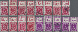 Bundesrepublik Deutschland: 1951, Posthorn 5(Pf), 5 Gestempelte Marken Vom Oberr - Usados