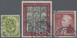 Bundesrepublik Deutschland: 1951-52: Drei Bessere, Gestempelte Marken, Dabei Pos - Used Stamps