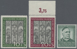 Bundesrepublik Deutschland: 1951/1953: 15 Bessere, Postfrische Marken, Mit Den Z - Unused Stamps