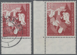 Bundesrepublik Deutschland: 1952, Jugend 10 Und 20 Pfg. Auf Ersttagsbrief, Dazu - Covers & Documents