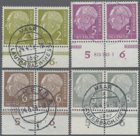 Bundesrepublik Deutschland: 1954, Heuss I, Die Werte Zu 2, 5, 6 Und 8 Pf Je Im S - Used Stamps