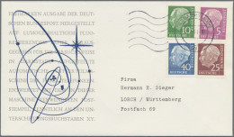 Bundesrepublik Deutschland: 1961, Heuss Lumogen, 5 Pfg. Bis 40 Pfg. Auf Zwei "Si - Storia Postale