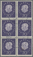 Bundesrepublik Deutschland: 1959, Heuss III, 70 Pf Dunkelblauviolett, Gestempelt - Used Stamps