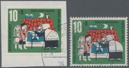 Bundesrepublik Deutschland: 1961, Märchen Der Gebrüder Grimm 10+5 (Pf), Beide Pl - Gebraucht