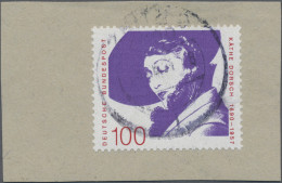 Bundesrepublik Deutschland: 1990, Käthe Dorsch, 100 (PF), Farbe Dunkelblauviolet - Used Stamps