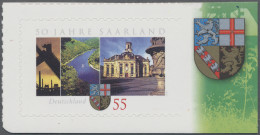 Bundesrepublik Deutschland: 2007, 50 Jahre Bundesland Saarland, 55 (c) Selbstkle - Unused Stamps