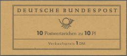 Bundesrepublik - Markenheftchen: 1960, Markenheftchen "Heuss III", VERSUCHSHEFTC - Otros & Sin Clasificación