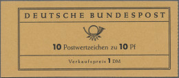 Bundesrepublik - Markenheftchen: 1960, Markenheftchen Heuss I, VERSUCHSHEFTCHEN, - Sonstige & Ohne Zuordnung