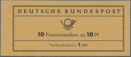 Bundesrepublik - Markenheftchen: 1960, Markenheftchen Heuss I, VERSUCHSHEFTCHEN, - Autres & Non Classés