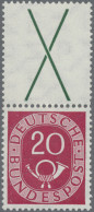 Bundesrepublik - Zusammendrucke: 1951, X + 20(Pf) Posthorn, X + 20(Pf) Posthorn - Se-Tenant