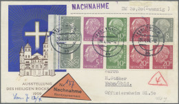 Bundesrepublik - Zusammendrucke: 1960, Heuss-Markenheftchenblatt Mit Wz.Y Komple - Se-Tenant