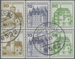 Bundesrepublik - Zusammendrucke: 1977, Zusammendruck Burgen Und Schlösser Aus MH - Se-Tenant