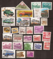 (ANG434) CAMIONES Y BUSES, 28 Stamps - Trucks