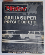 37731 MOTOR 1965 A. XXIII N. 29 - Alfa Giulia Super / Automodelli / Ford - Motori