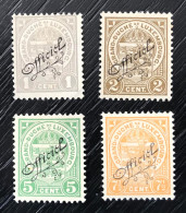 Lot De 4 Timbres Service Luxembourg - Servizio