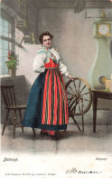 FAINTAISIE -  Dalarne - Seksand - Femme En Tenue Traditionelle - Colorisée - Carte Postale Ancienne - Frauen