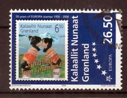 Groenland Mi 457 Europazegels 50 Jaar Gestempeld - Oblitérés