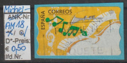 1996 - SPANIEN - AM/FM "Musik - Instrumente..." 65 ? Ptas  Mehrf. - O  Gestempelt - S.Scan (AM 18o ABs  Esp) - Timbres De Distributeurs [ATM]