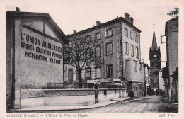 Aubiere  -   L'Hotel De Ville Et L'Eglise  -  CPA °J - Aubiere