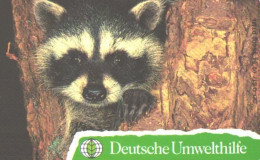 Germany:Used Phonecard, 6 DEM, Forest, Wave, Raccoon - Sri Lanka (Ceylon)