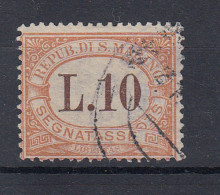 SAN MARINO 1925 SEGNATASSE 1 LIRA USATO - Used Stamps